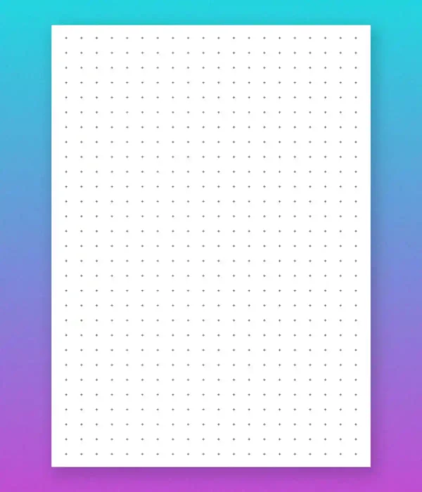 10x10mm-Cross-Grid-A4
