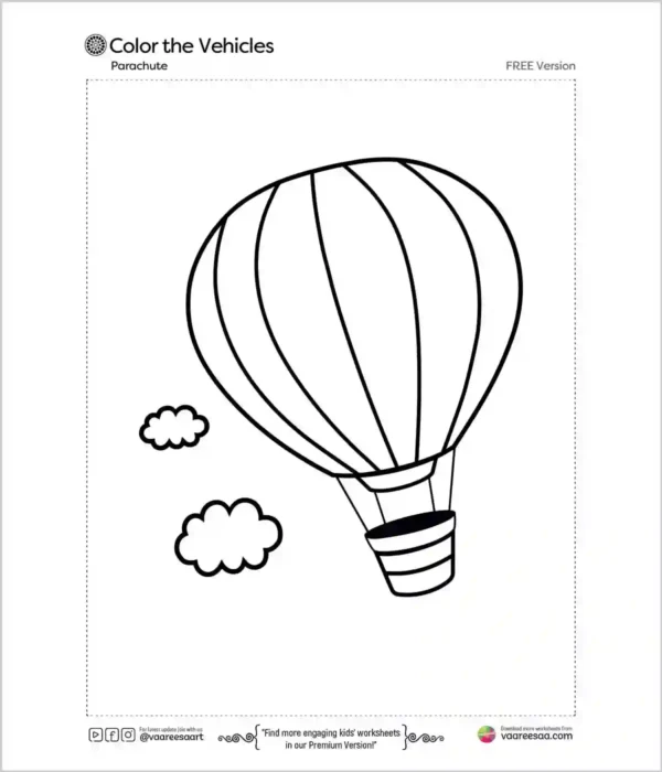Coloring-Parachute