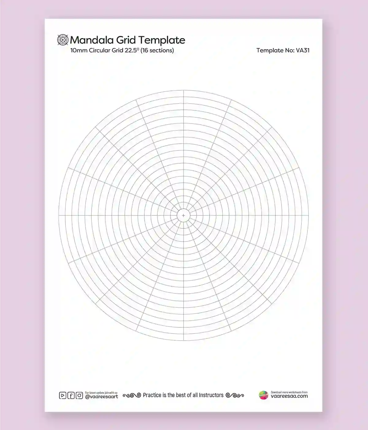 Mandala-10mm-Circular-Grid-22.5D-16-Sections