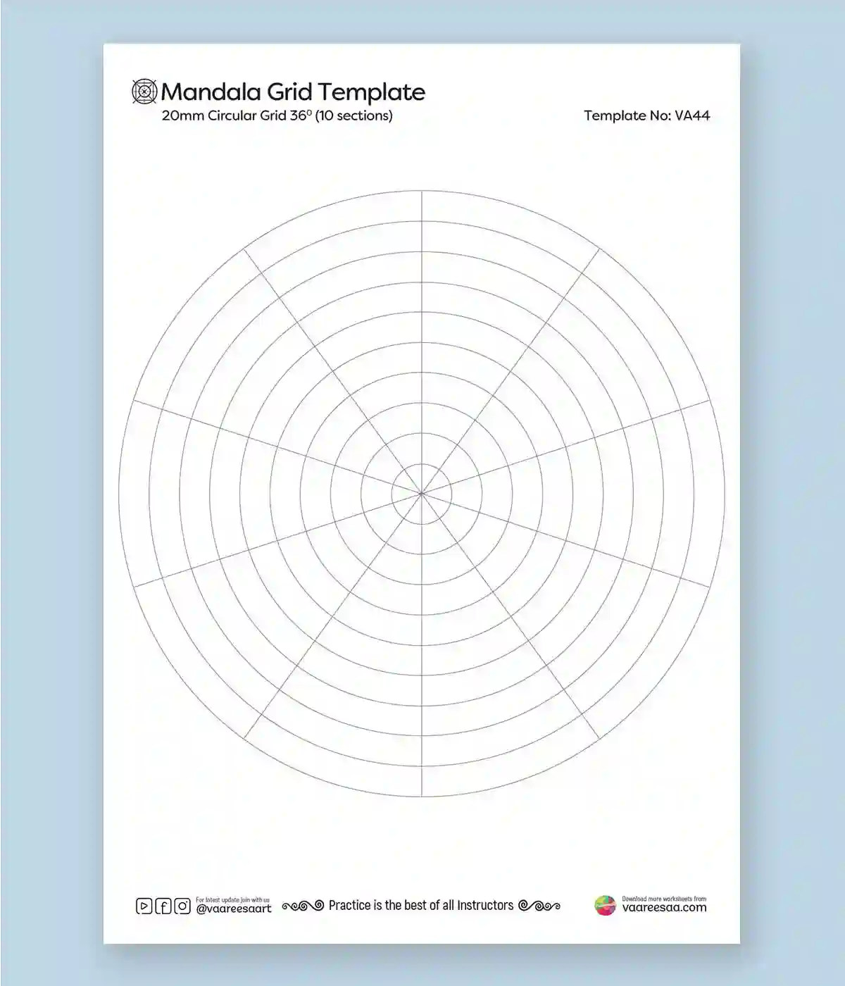 Mandala-20mm-Circular-Grid-36D-10-Sections